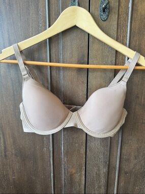 CUUP Demi Beige unlined Underwire Bra NWOT 32C